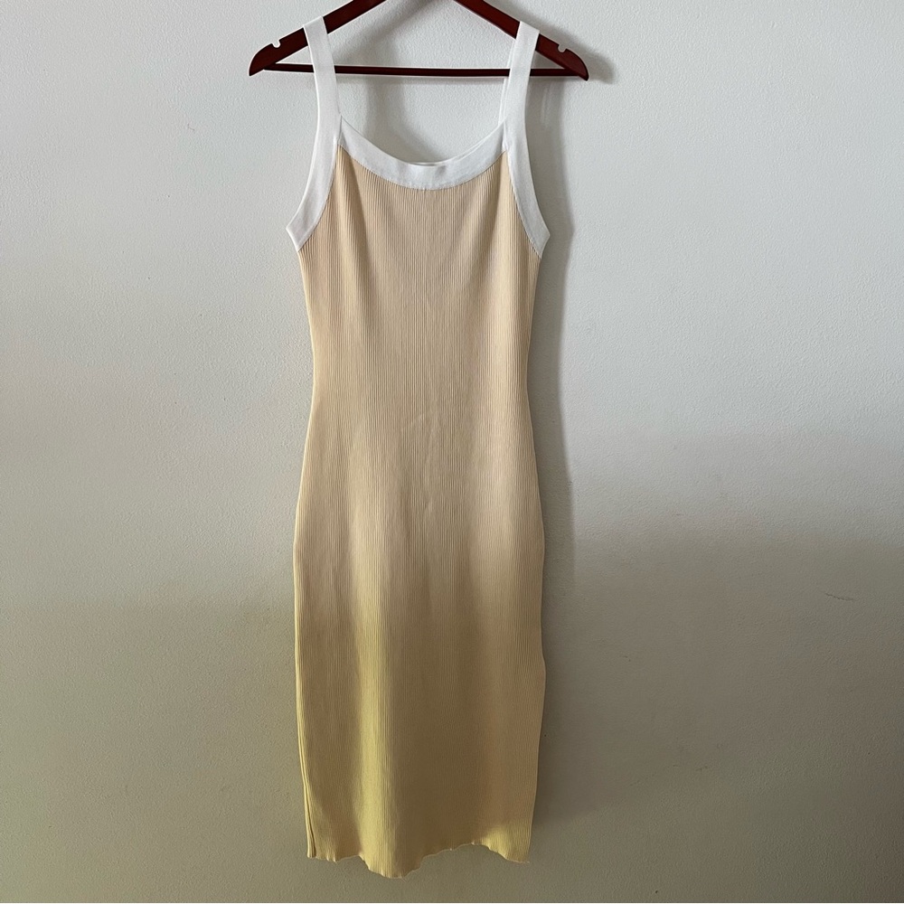 Beige Sleeveless Maternity Dress Sz M - Picture 3 of 13